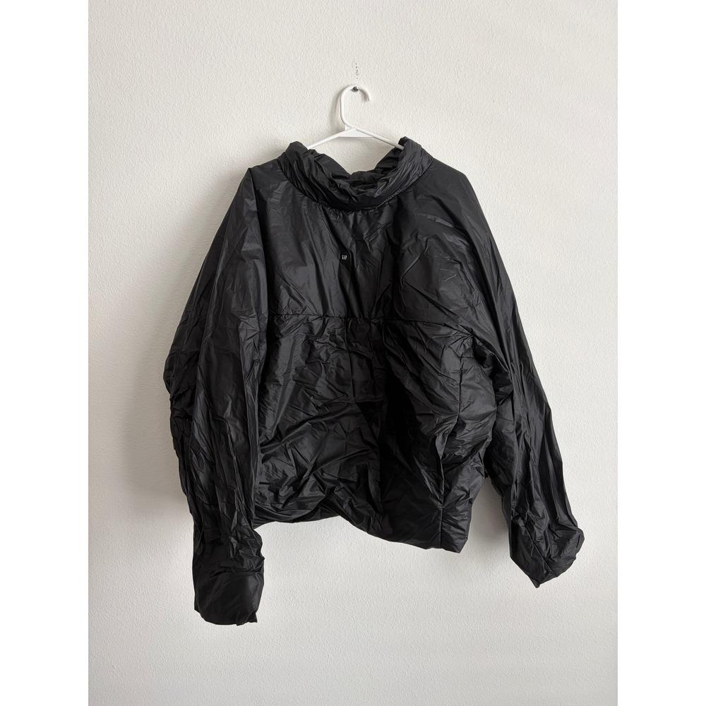 Yeezy Gap Round Jacket Black Matte Nylon Puffer Size Medium Kanye West